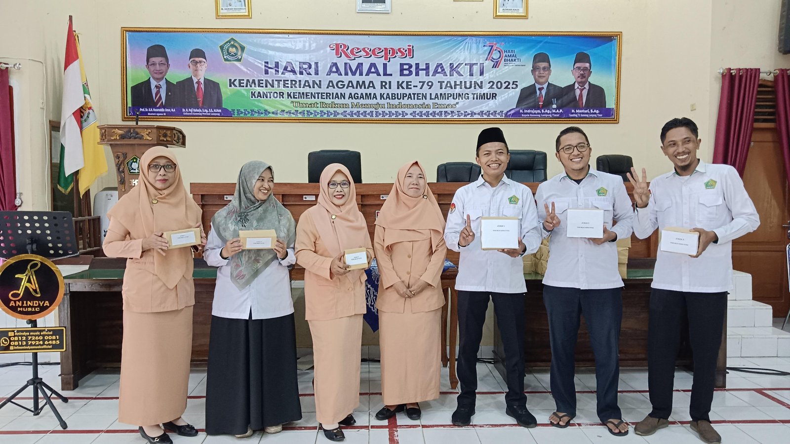 DWP KUA Batanghari Raih Juara 1 Tenis Meja Putri HAB ke-79