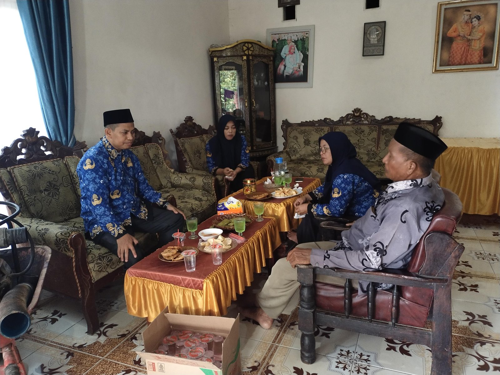 Kepala KUA Kec. Bontonompo Aktif Kunjungi Rumah Imam: Sosialisasi Biaya Nikah dan Larangan Pungutan Liar