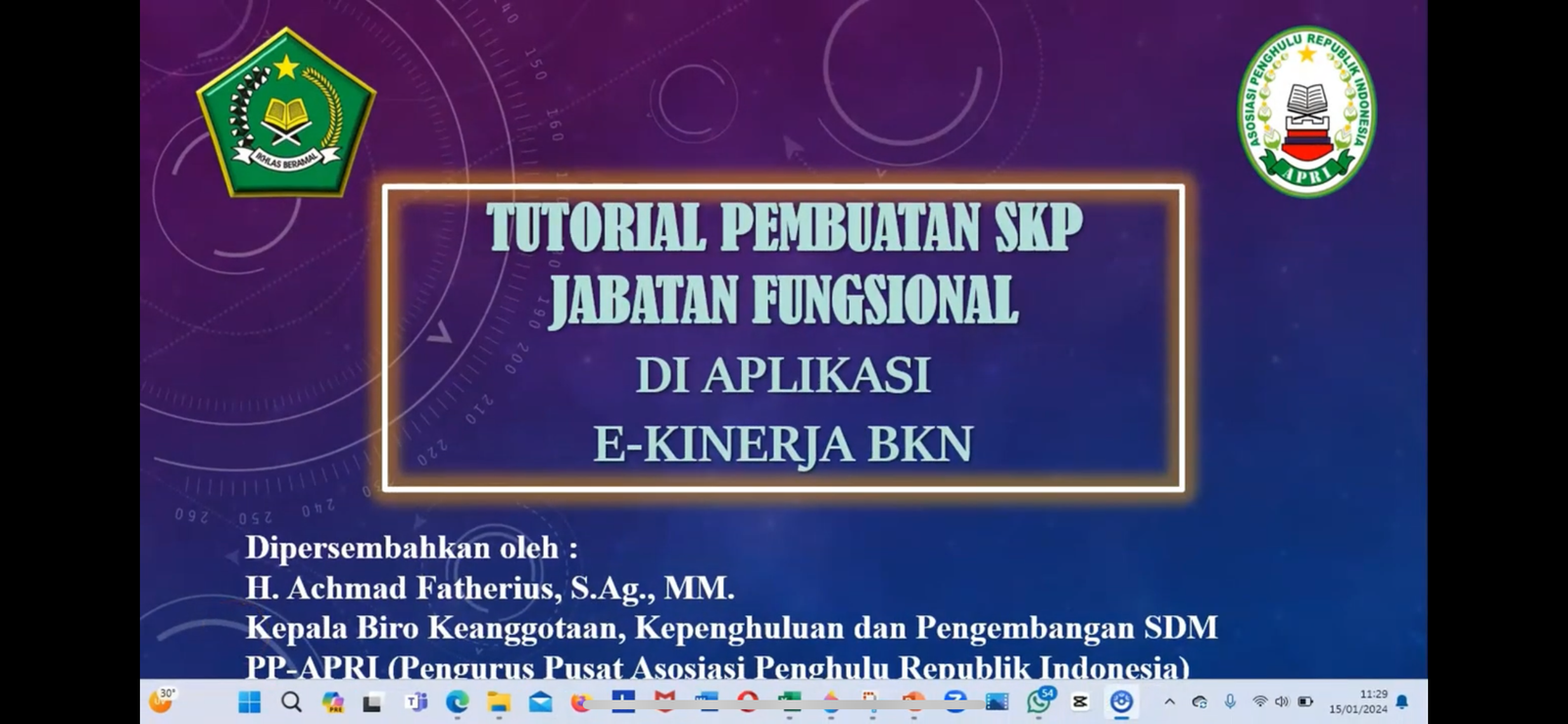 Tutorial Pembuatan SKP E-Kinerja Penghulu - APRI Pusat
