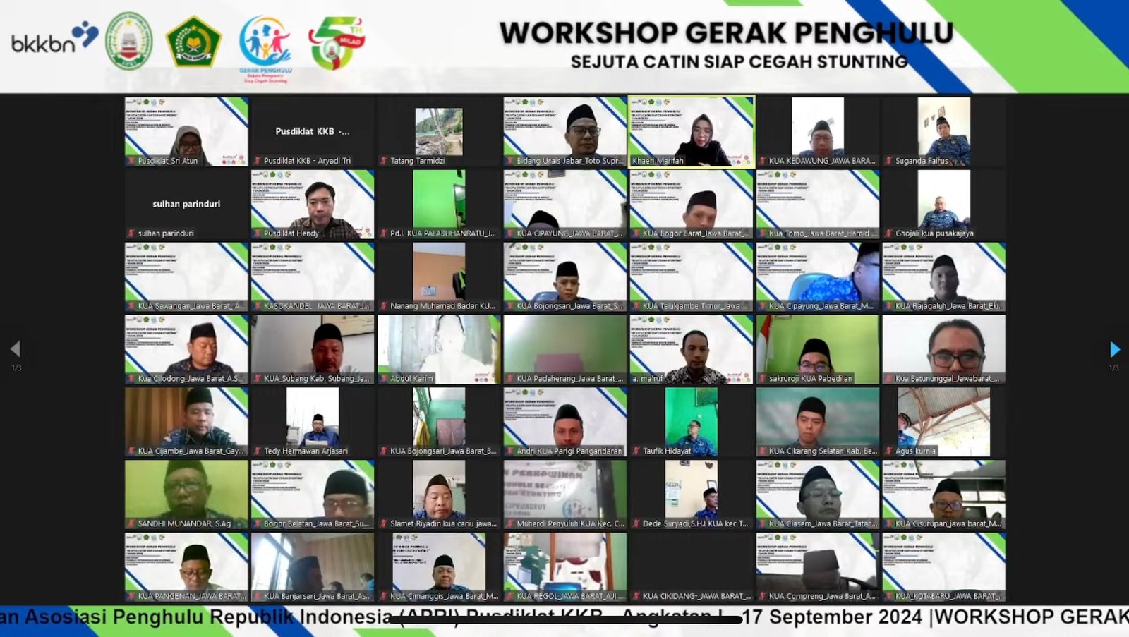 Workshop Gerak Penghulu: Zona 1 Jawa Barat Sukses Digelar Hari Ini