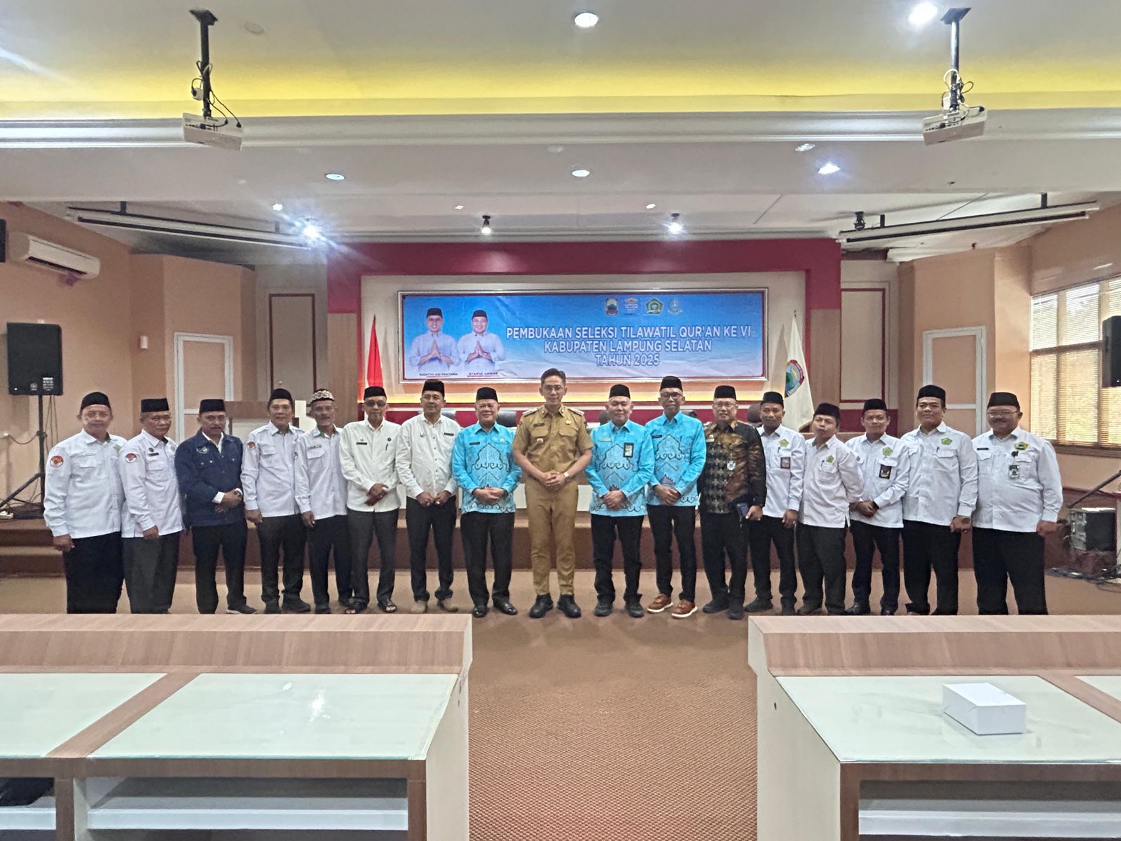 Kepala KUA se-Kabupaten Lampung Selatan Hadiri Pembukaan STQ di Aula Rajabasa