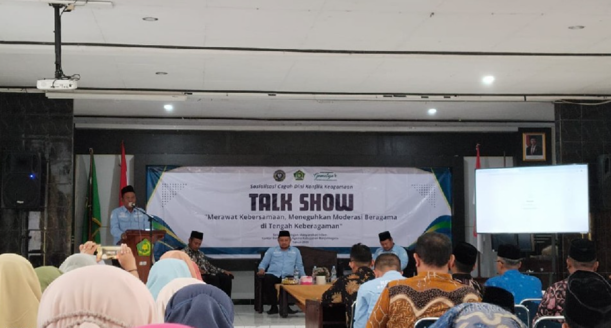 Kepala KUA & Penyuluh Agama Islam Mandiraja Ikuti Talkshow Moderasi Beragama: Merawat Kebersamaan di Tengah Kebhinekaan