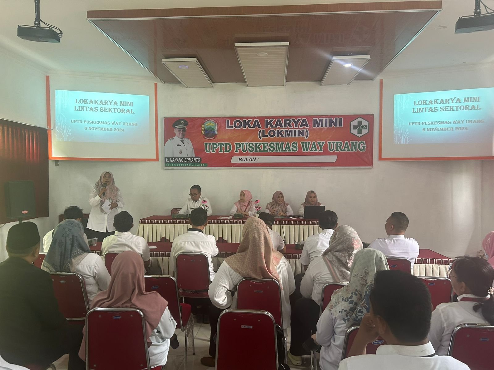 KUA Kalianda Hadiri Loka Karya Mini di Puskesmas Way Urang
