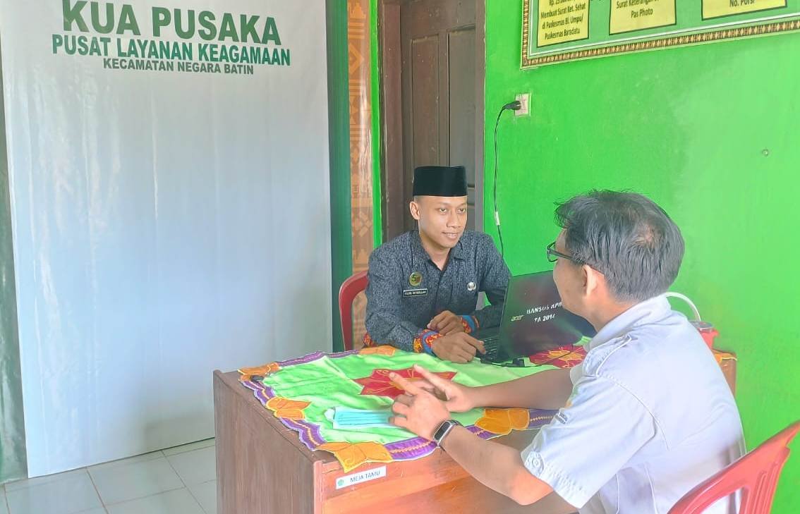 KUA Negara Batin Terima Kunjungan PKH Negara Batin