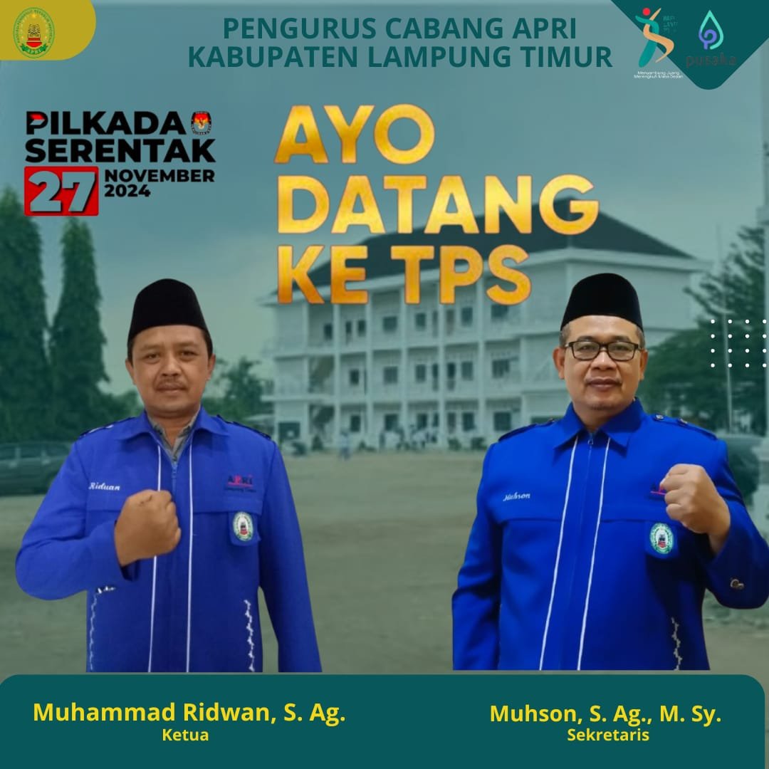 Pengurus Cabang APRI Lampung Timur, Ajak Masyarakat ke TPS dalam Pilkada 2024 