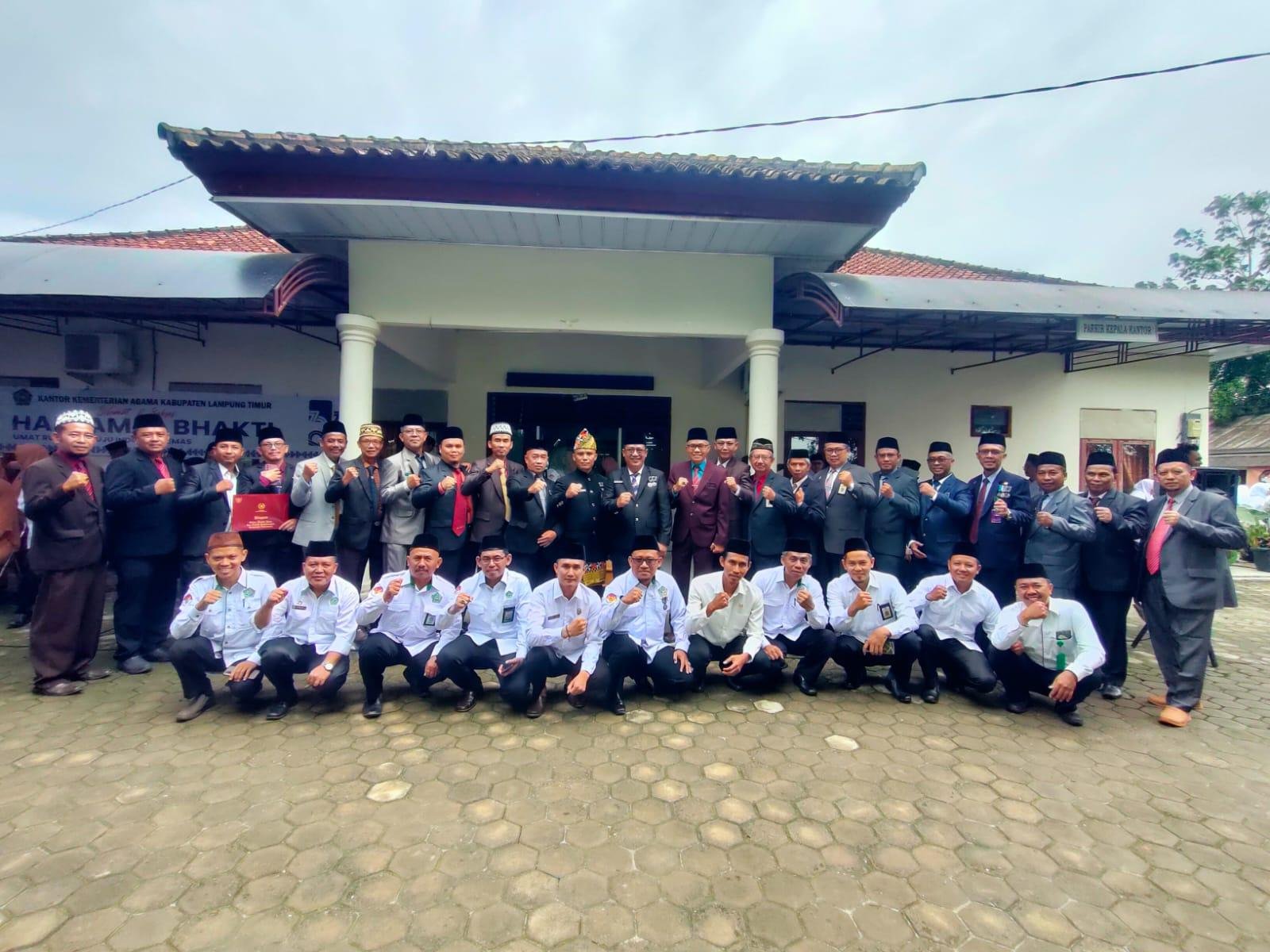 KOMPAK DAN SOLID, PENGURUS APRI CABANG LAMPUNG TIMUR SUKSESKAN APEL DAN PUNCAK HAB KE-79 DI KEMENTERIAN AGAMA LAMPUNG TIMUR