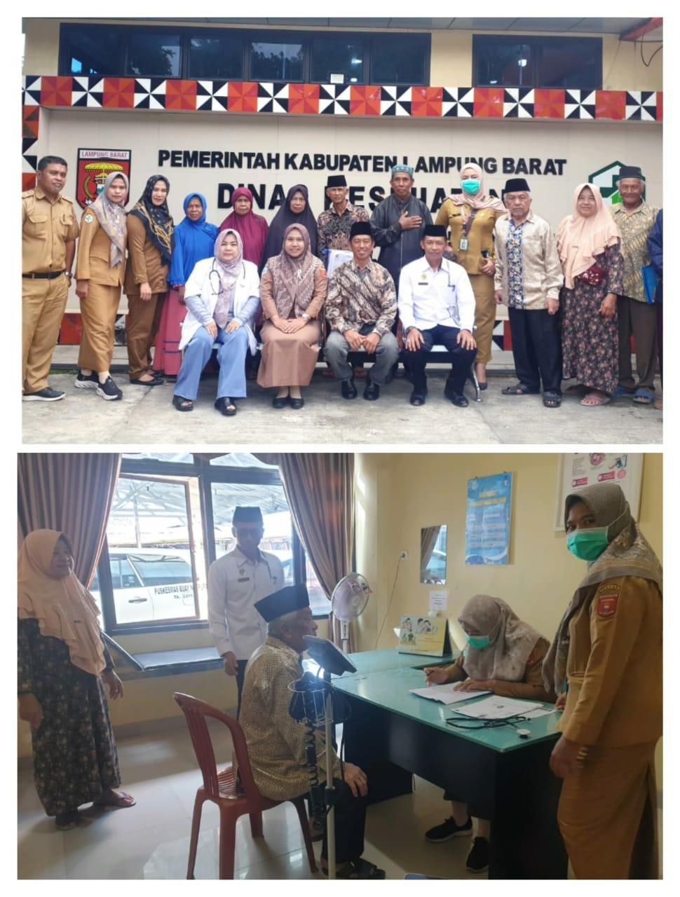 Plt. Kepala KUA Sukau Dampingi Cek Kesehatan Calon Jamaah Haji