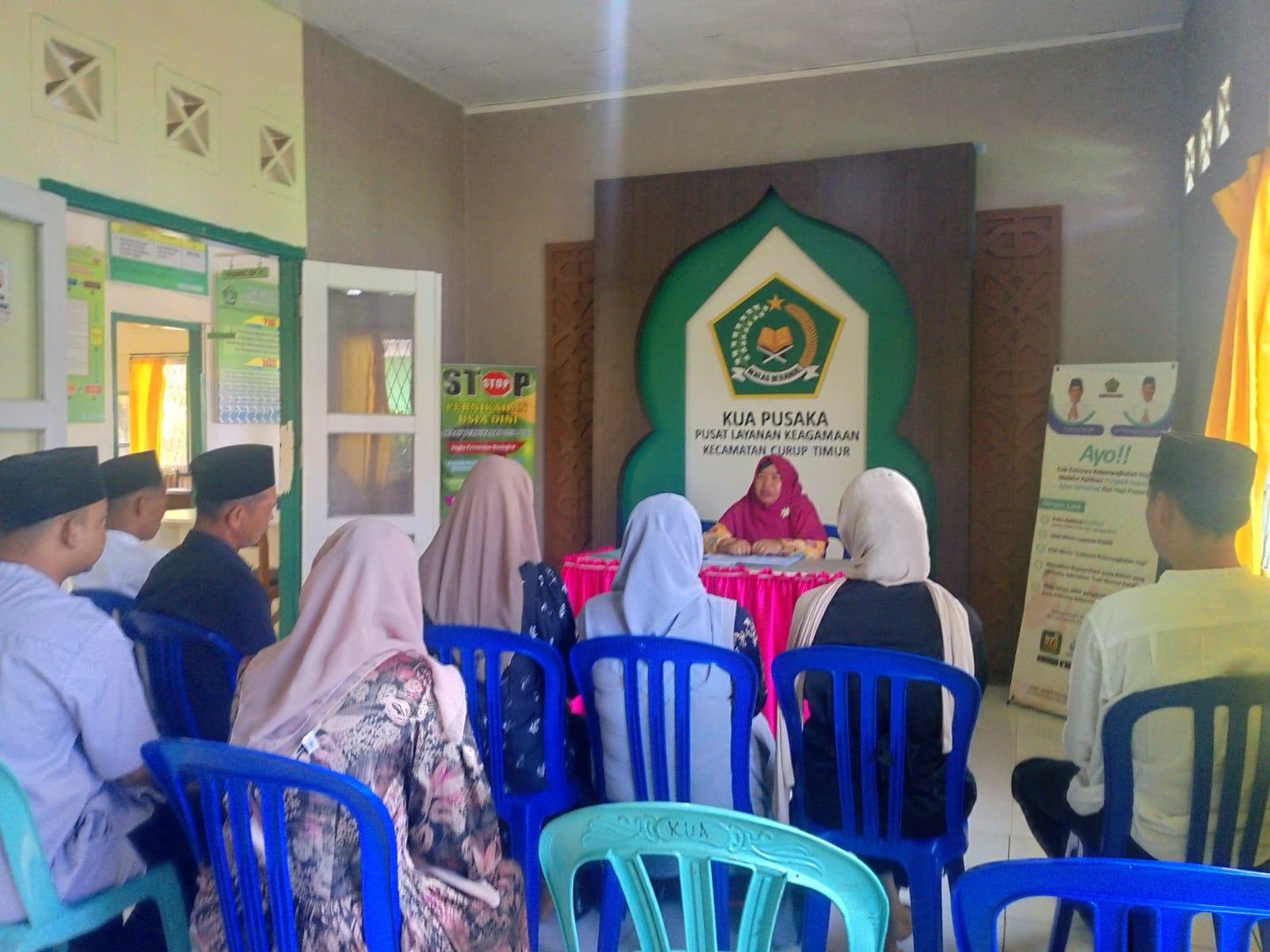 KUA Curup Timur Rutin Gelar Penasehatan Pra Nikah, Bekali Catin Menuju Rumah Tangga Sakinah