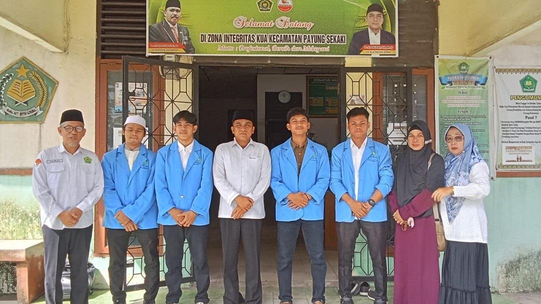 Ka. KUA Payung Sekaki Terima Mahasiswa PKL Gelombang II