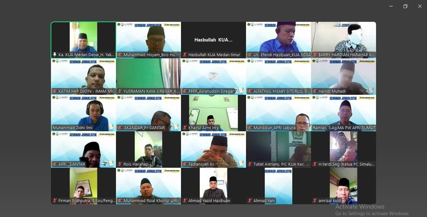 APRI Sumut Gelar Seminar Jurnalistik, Dorong Penghulu Aktif Menulis