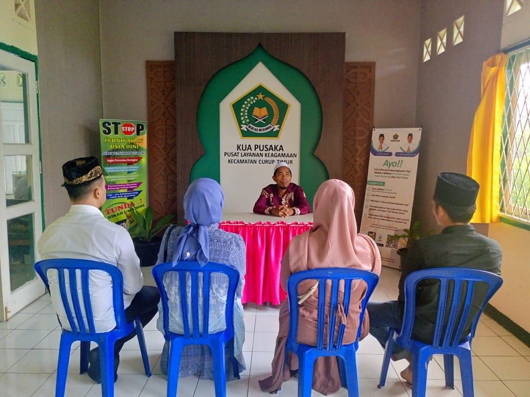 Bekal Menuju Rumah Tangga Sakinah, KUA Curup Timur Rutin Gelar Penasihatan Pranikah