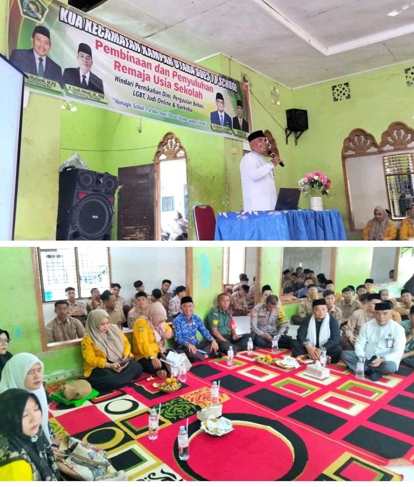 KUA Kampar Utara Goes to School: Bentengi Remaja dari Pengaruh Negatif melalui Penyuluhan di Ponpes Darul Fata