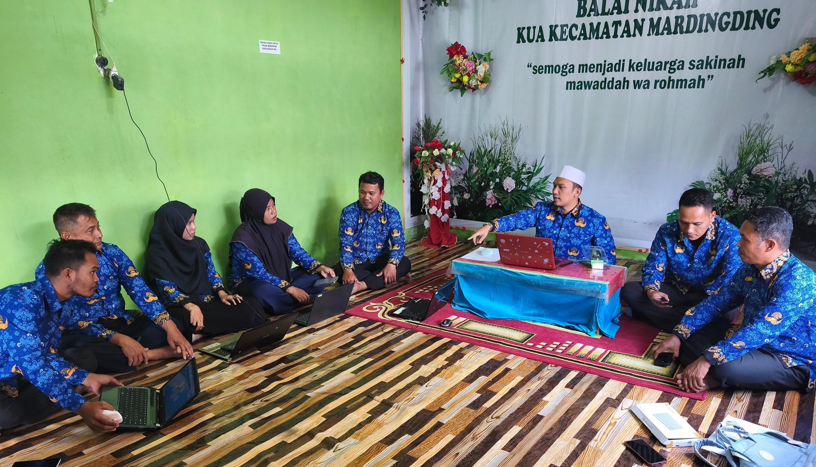 Gagas E-Kinerja Pegawai, Ka KUA Mardingding Lakukan Bimtek SKP 