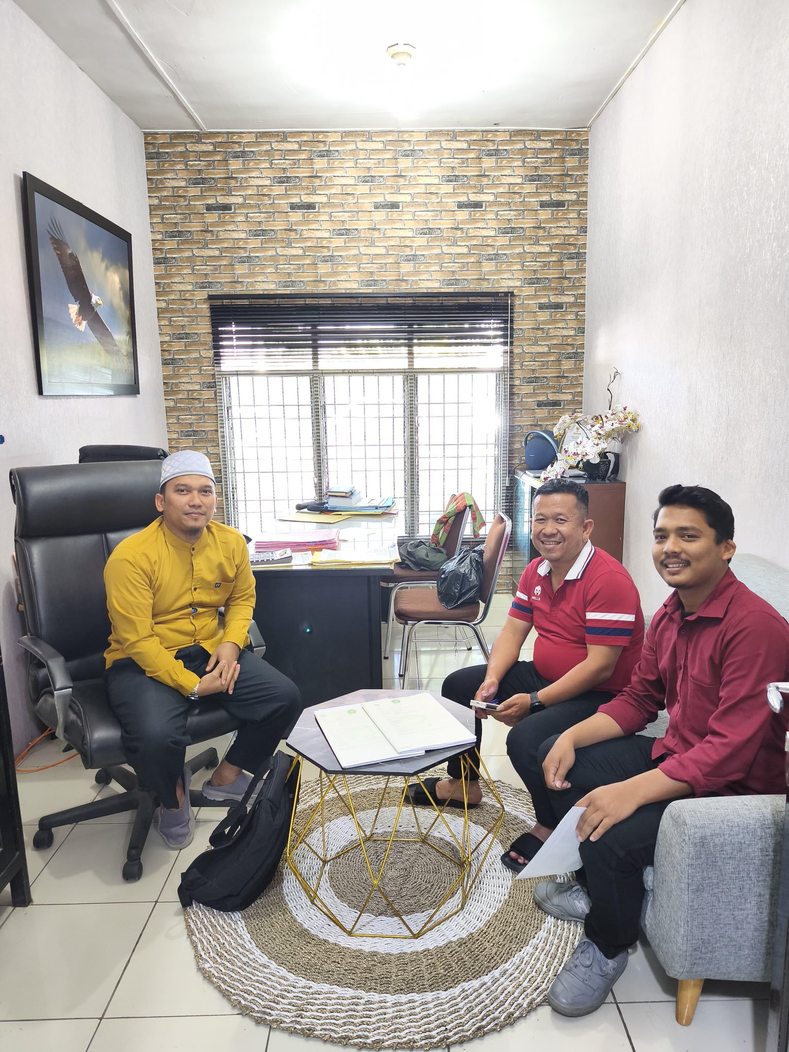 Kepala KUA Mardingding Koordinasi dengan BPN Kabupaten Karo