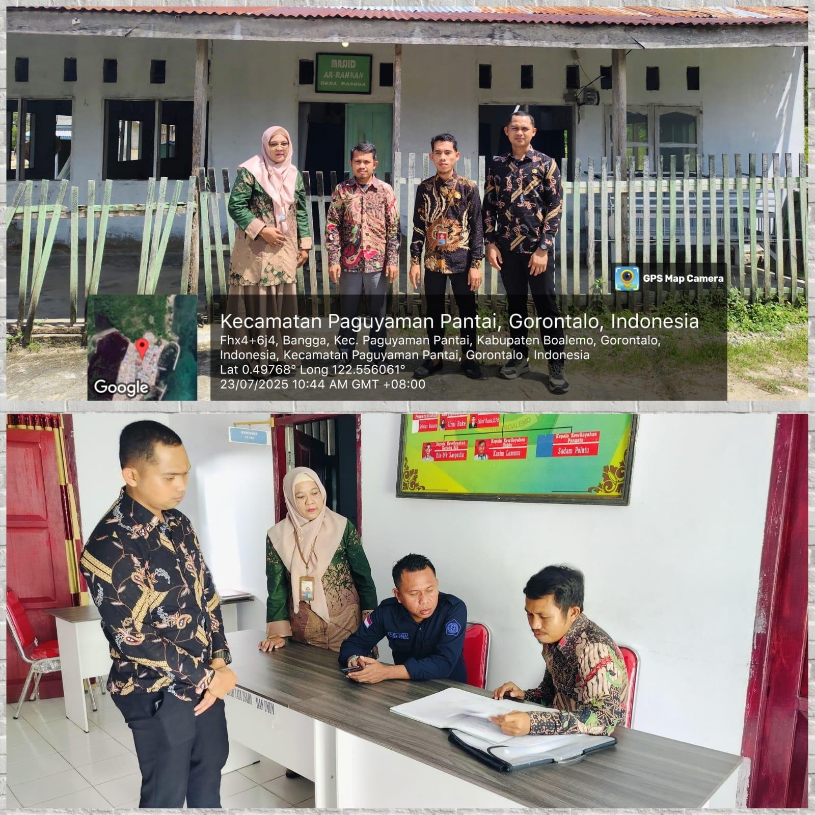 Amankan Aset Umat : KUA Paguyaman Pantai Perkuat Legalitas Aset Wakaf di Desa Bubaa dan Bangga