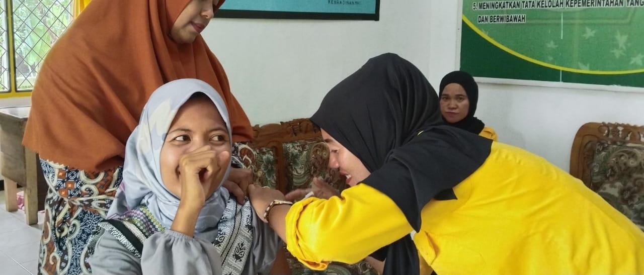 Wujudkan Keluarga Sehat, KUA Sindang Beliti Ilir Sediakan Suntik TT Gratis untuk Calon Pengantin