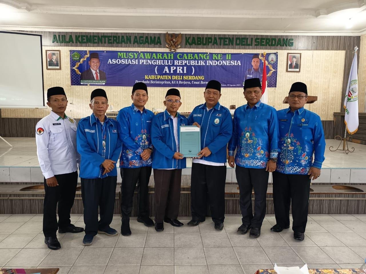 Muscab APRI Deli Serdang Hasilkan Imam Syafii sebagai Ketua Umum Terpilih Periode 2025-2029
