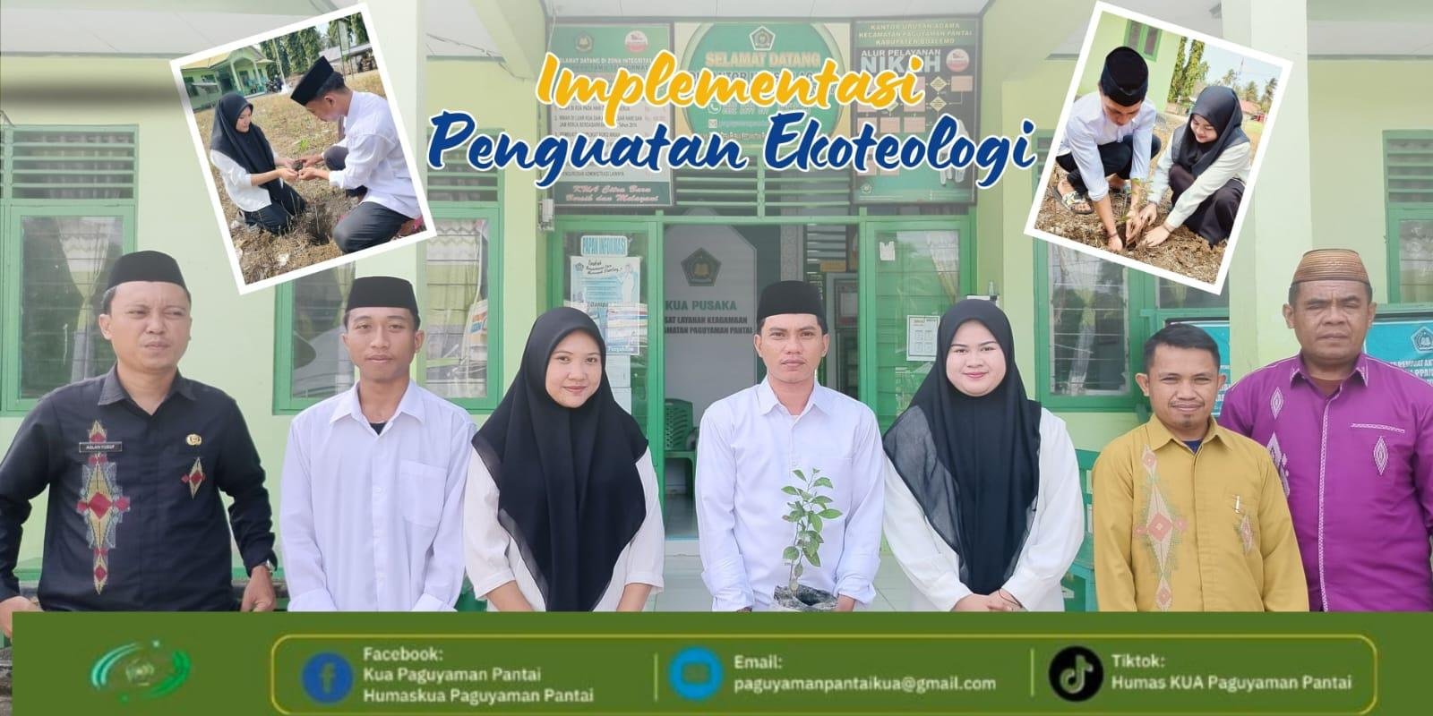 Dukung Asta Protas tentang Penguatan Ekoteologi ; KUA Paguyaman Pantai Himbau Calon Pengantin untuk Menanam Bibit Pohon