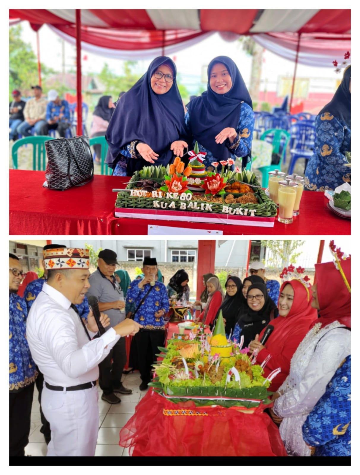 KUA Balik Bukit Ikuti Lomba Nasi Tumpeng Meriahkan HUT RI ke-80