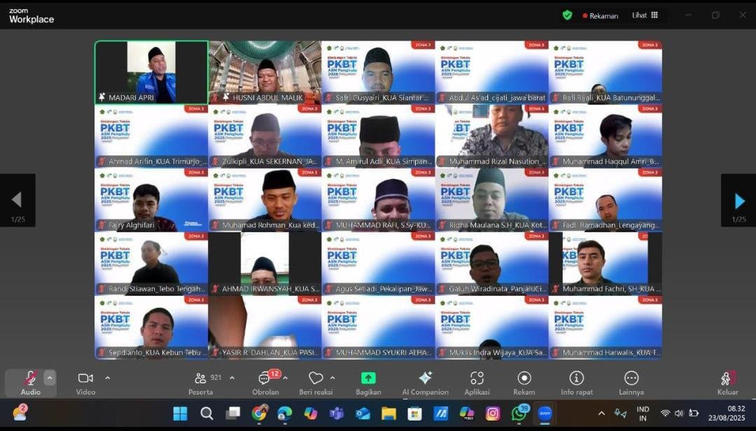 CPNS Penghulu KUA Tuhemberua Antusias Ikuti Bimtek Penguatan Kompetensi ASN Penghulu 2025