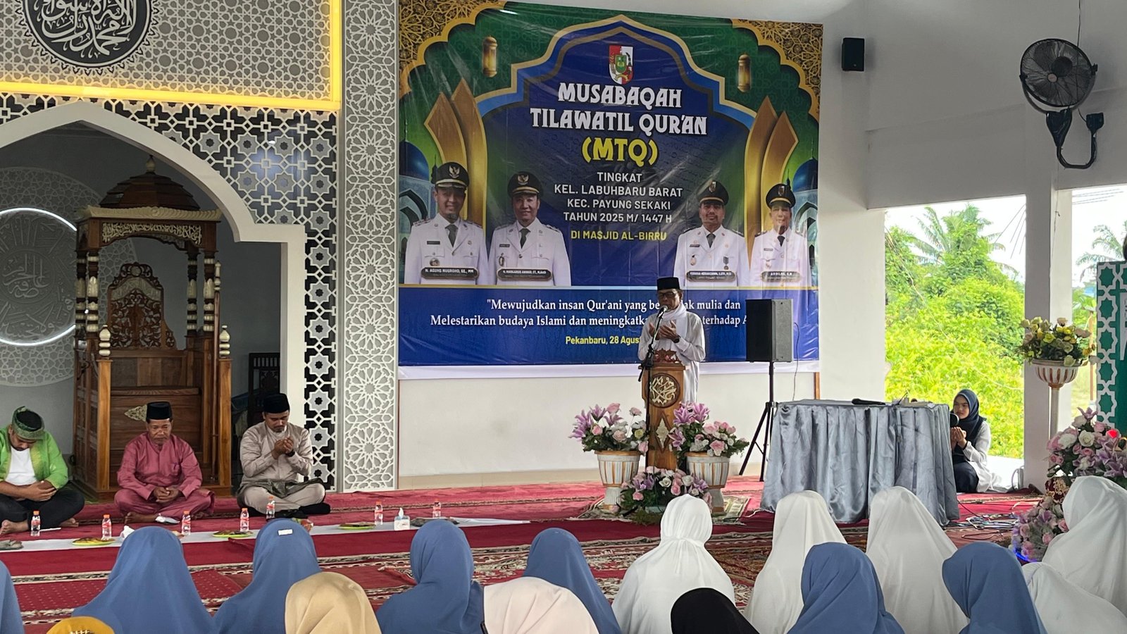  Ka. KUA Payung Sekaki Pantau Pelaksanaan  MTQ Tingkat Kelurahan Labuh Baru Barat 