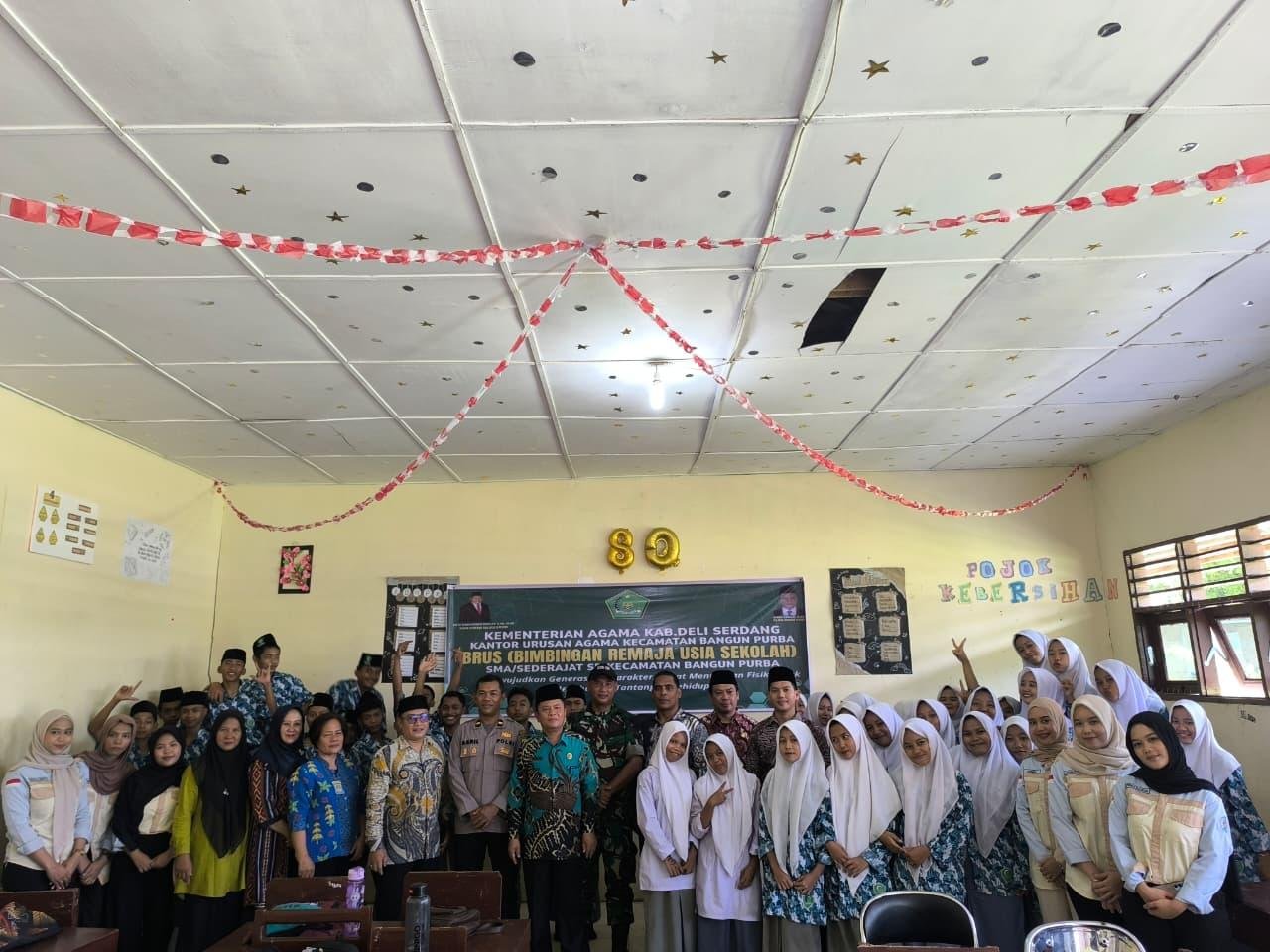 KUA Bangun Purba gelar BRUS di Madrasah Aliyah Al-Washliyah Bangun Purba