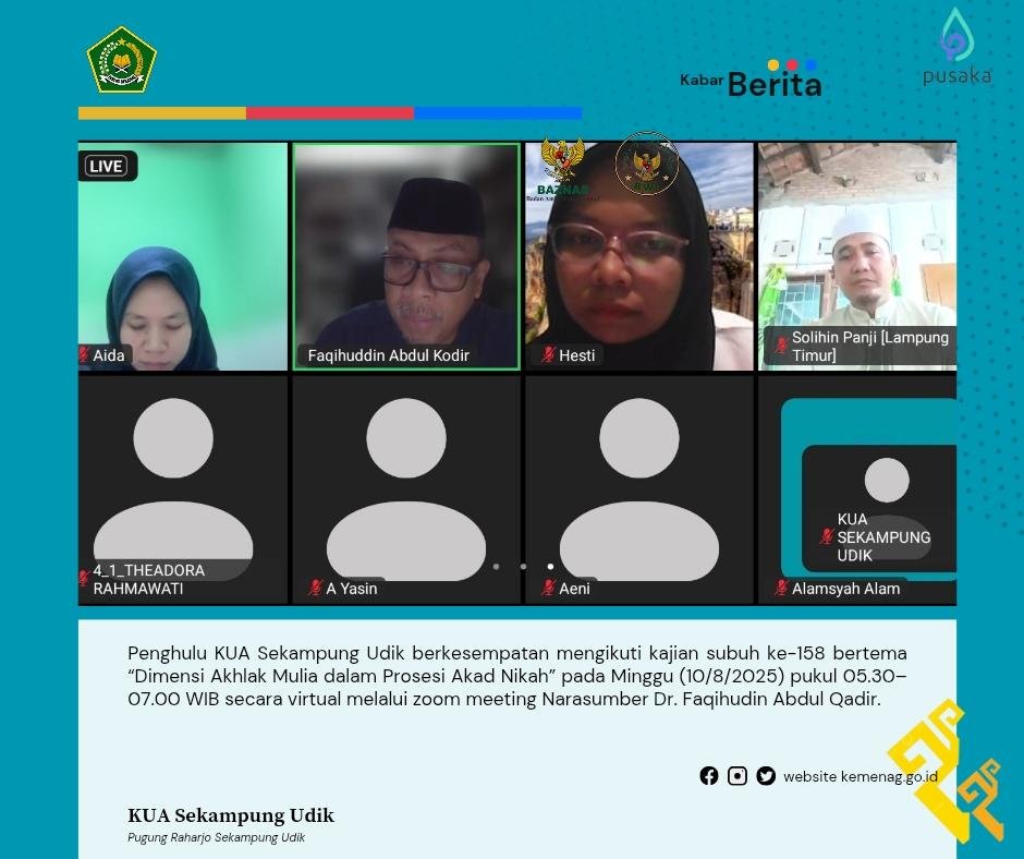 Penghulu Sekampung Udik Dalami Akhlak Mulia di Akad Nikah