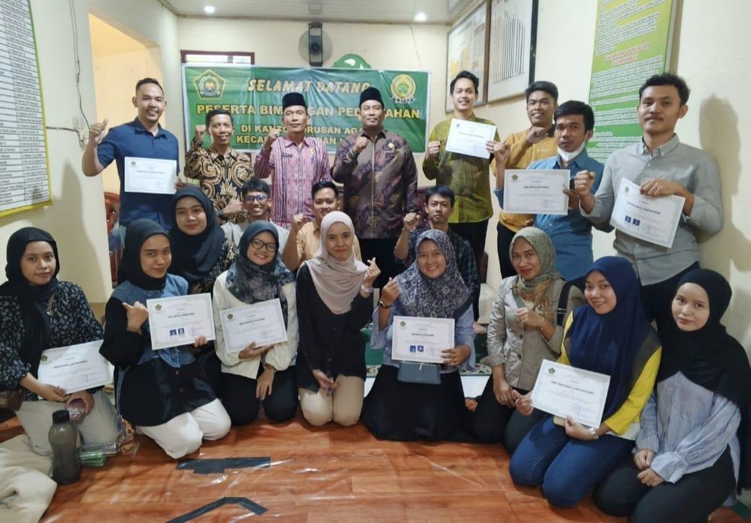 Laksanakan Bimwin, Ka. KUA Kec. Medan Helvetia Perkkenalkan Program-Program Kemenag