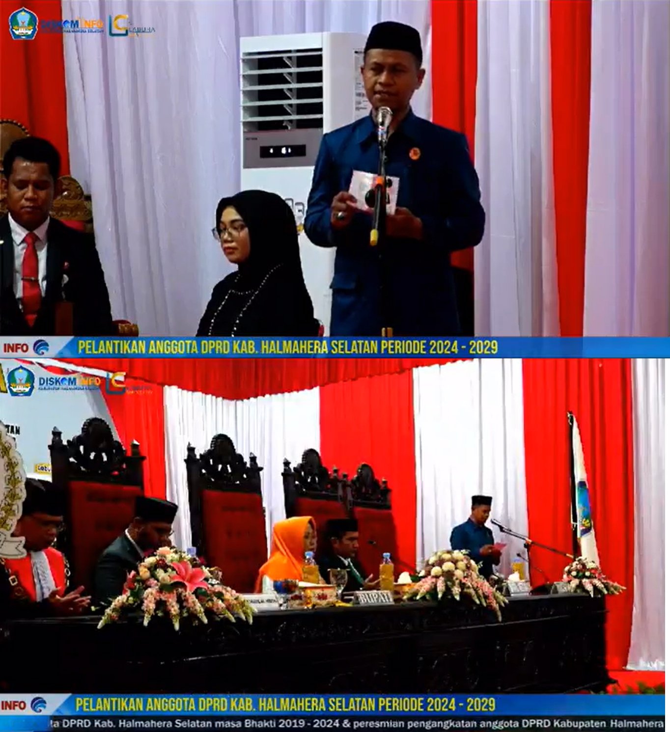 Kepala KUA Bacan Pimpin Doa Usai Pelantikan 30 Anggota DPRD Kab. Halmahera Selatan Masa Jabatan 2024-2029