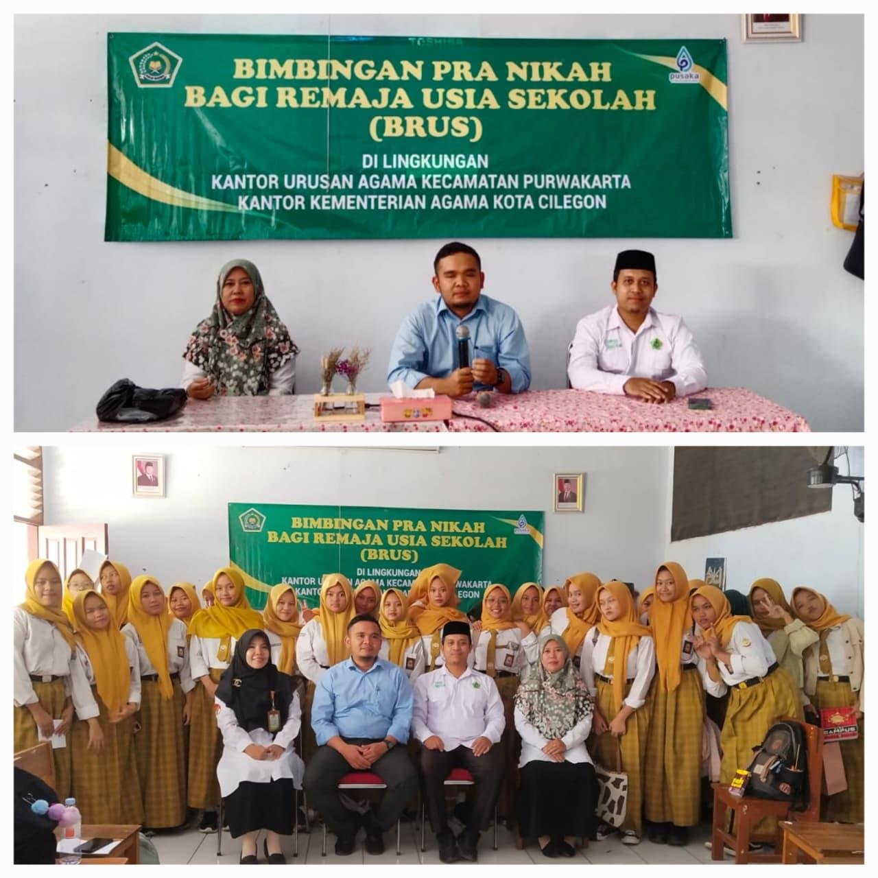 KUA Kecamatan Purwakarta Gelar Bimbingan Pra Nikah bagi Remaja Usia Sekolah (BRUS)