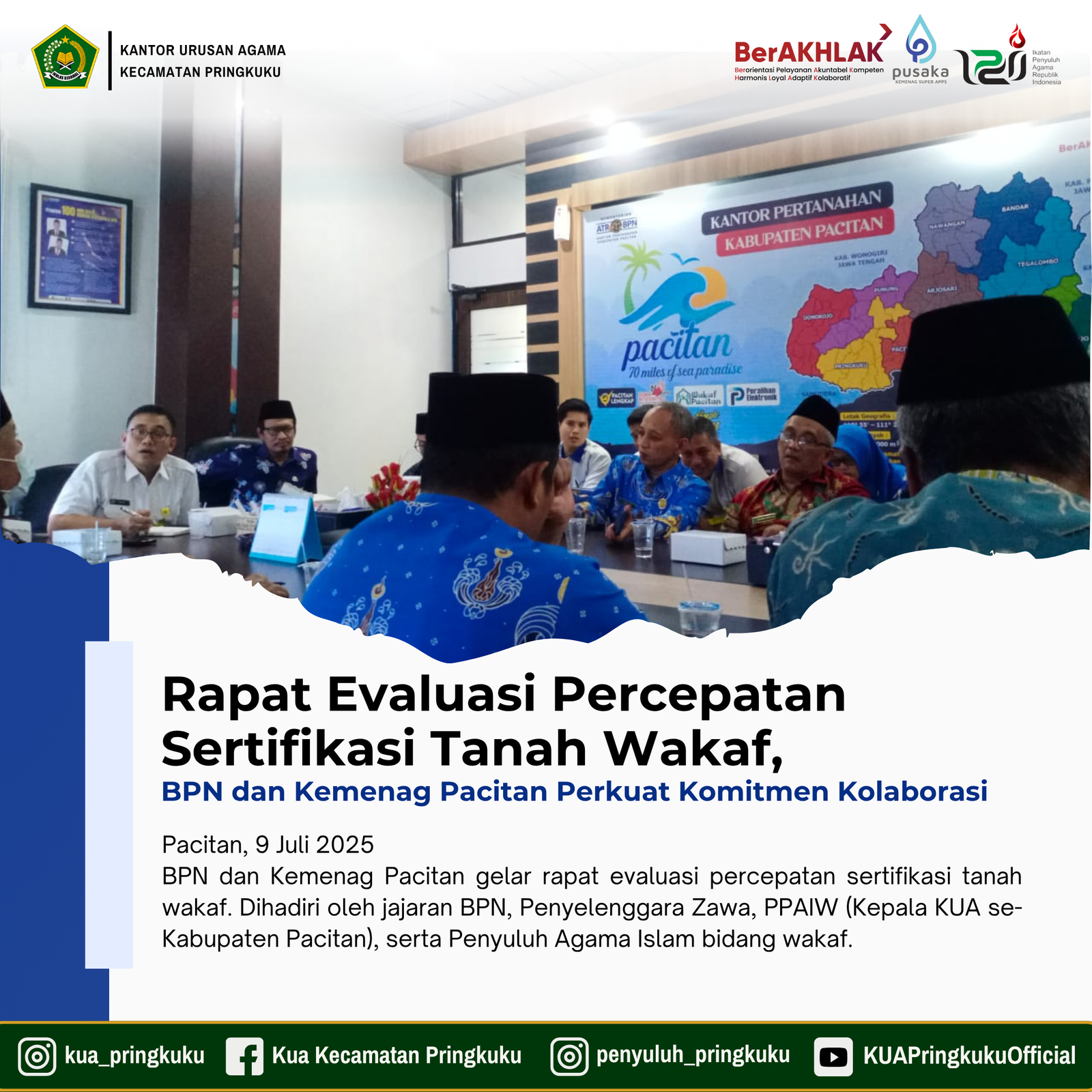 Perkuat Sinergi Sertifikasi Tanah Wakaf